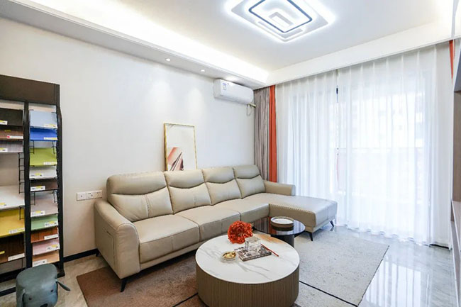 96㎡三居，巧妙延申玄關餐廳空間感，打造精致雅居